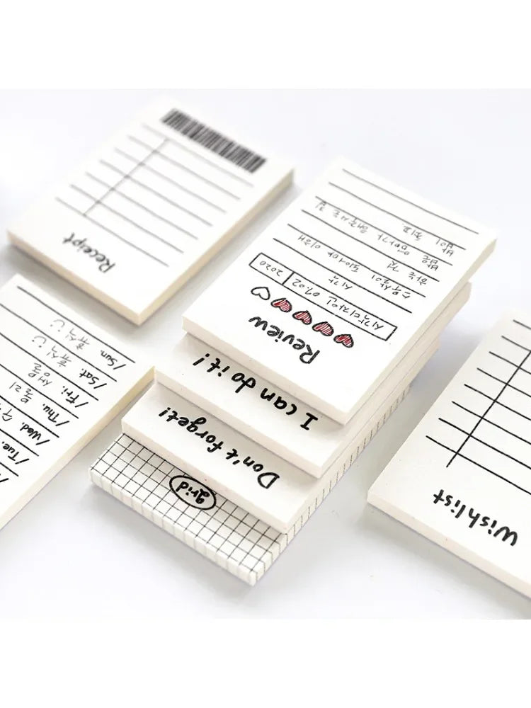 50Sheets Mini Note Book Convenient Memo Pad List Time Sticky Note Schedule Planner Office School Supplies Stationery