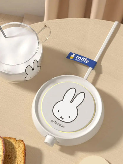 Miffy Cup Heater Coffee Mug Warmer Timer Heating Coaster Smart Thermostatic Heating Pad Hot Plate Hot Milk Coffee Cup Warmer