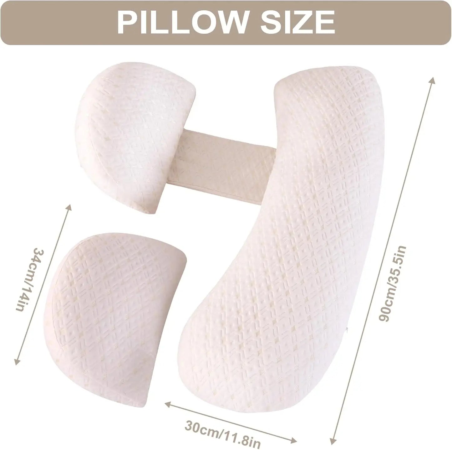 Pregnancy Pillows for Pregnant Women Pregnant Comfort Waist Protection Pillow Maternity Pillow with Detachable Adjustable Pillow