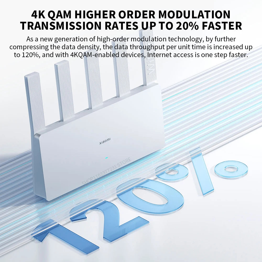 New XIAOMI Router BE5000 WiFi 7 5011Mbps 2.5GHz Network Port 512MB Memory Dual Broadband Access Network Security Protection  -CN