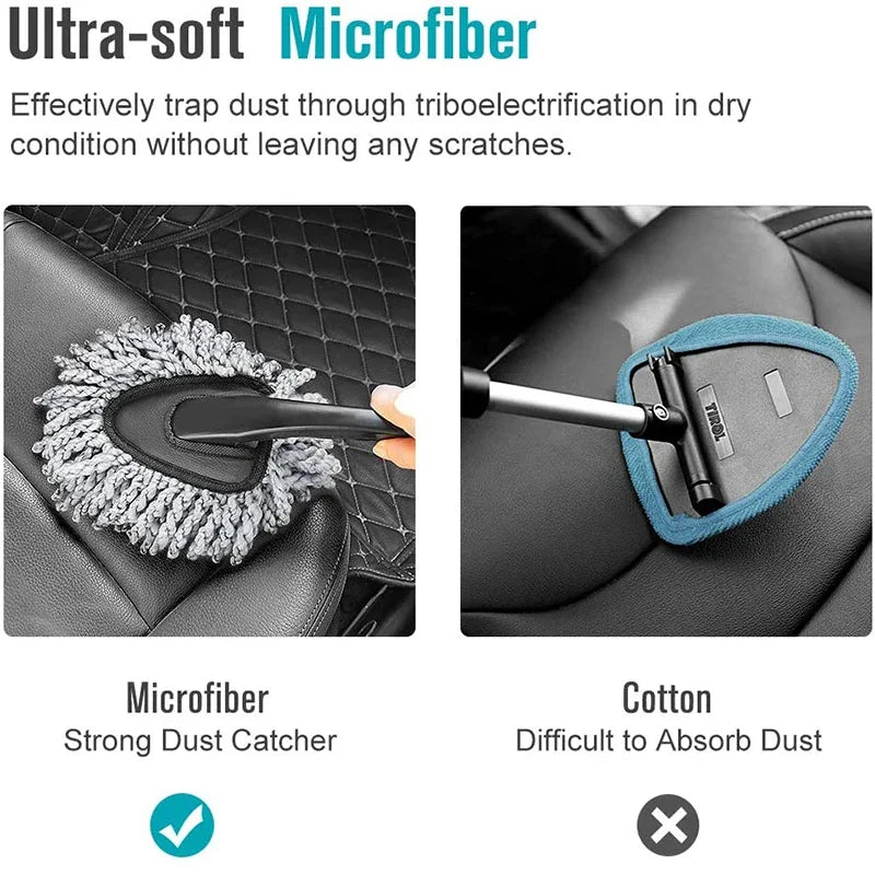 Universal Car Collector Cleaning Dusts Mop Bristles Strong Water Absorption Vehicle Cleaning Wax Mop Brush Car Wash