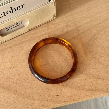Smudged Resin Fine Bracelets for Women Vintage Acrylic Korean Fashion Jewelry Elegant Easy Match Simple Pulseras