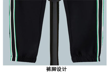 High Quality Running 2 Piece Set Hooded Jacket+Sweatpants Cardigan Long Sleeve Casual Tracksuit Men Sport Brand Clothing Suit