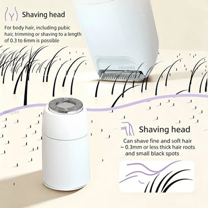 Trimmer for Women 2 in 1 Double Head Epilator Portable Electric Razors Bikini Shaver for Body Leg Underarm Hair Remover Trimmer
