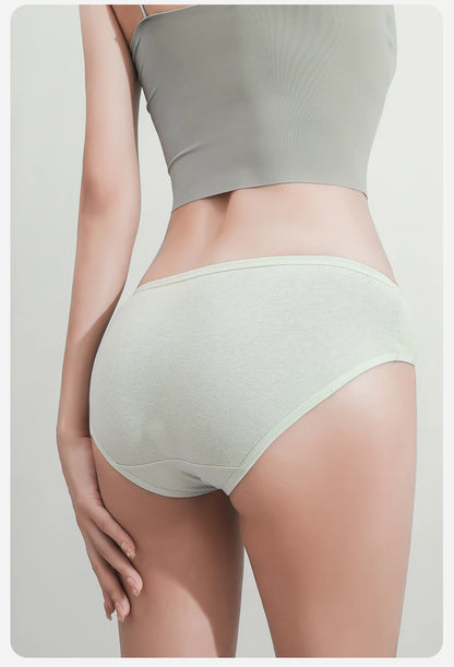 7Pcs Week Pants Cotton Women Panties Breathable Solid Underwear Cute Girls Briefs Soft Underpants Sexy Low Waist Female Lingerie