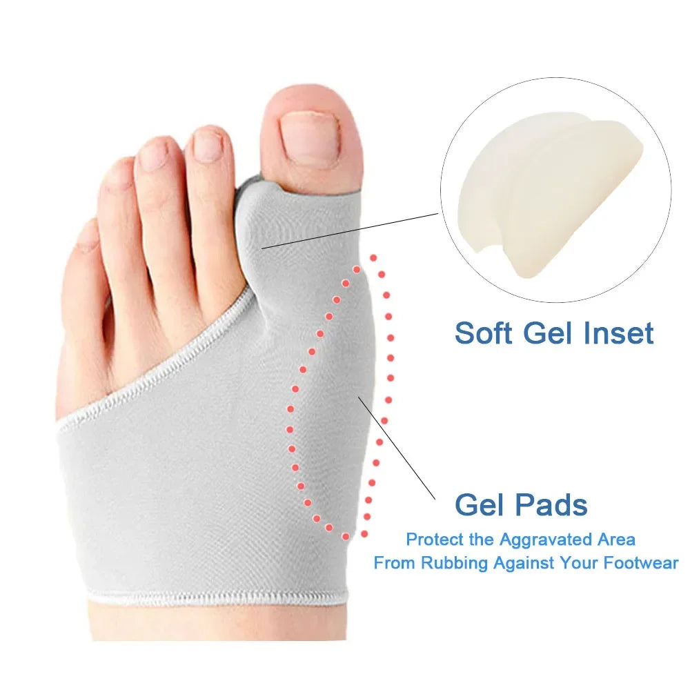 New Good Toe Separator Hallux Valgus Bunion Corrector Orthotics Feet Bone Thumb Adjuster Correction Pedicure Sock Straightener