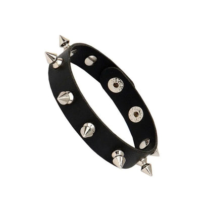 New Punk Dark PU Bracelet For Women Men Hip Hop Rock Chain Multi Layered Bracelet Trend Retro Gothic Jewelry Dancer Accessories