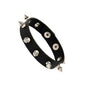New Punk Dark PU Bracelet For Women Men Hip Hop Rock Chain Multi Layered Bracelet Trend Retro Gothic Jewelry Dancer Accessories
