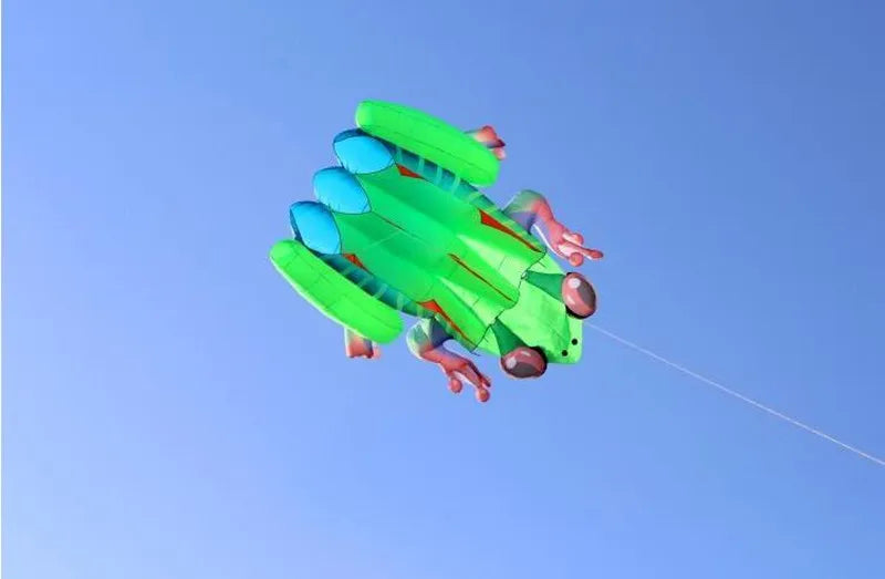 Frog kite cometas profesionales kite flying cerf volant gonflable outdoor games aquilone acrobatico vlieger haspel parplan pipa