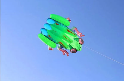 Frog kite cometas profesionales kite flying cerf volant gonflable outdoor games aquilone acrobatico vlieger haspel parplan pipa