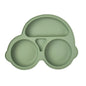Baby Silicone Suction Cup Bowl Cute Bear Design Macaron Color 100% Food Grade Silicone BPA Free Double plate design for meals
