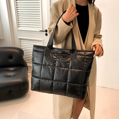 Women's shoulder bag light large bag women's fashion cotton tote bag large capacity shoulder bag commuting bag