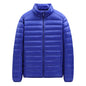 Men's Stand-Collar Hooded Lightweight Down Jacket for Winter - 90% Duck Down, Sporty, Warm & Versatile (Couple Style Available)