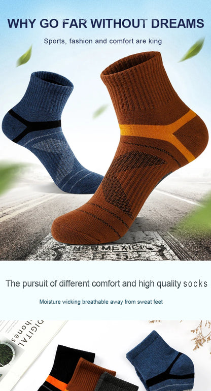 3/5/10/20 Pairs Lot Men's Socks Black Sports Socks Casual Run Autumn Winter High Quality Breathable Male Socks