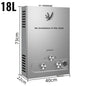 VEVOR LPG Liquefied Petroleum Gas Water Heater 6L 8L 10L 12L 16L 18L Liquefied Petroleum Gas Propane Butane Water Heater