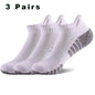3 Pairs Professional Running Sports Fitness Ankle Socks Men's Towel Socks Outdoor Sports Short Socks Men And Women Socks GIFRS