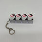 Cat Claw Keychain Key Ring Pendant Mobile Phone Backpack Pendant Desktop Accessories Fingertip Office Decompression Press Tools