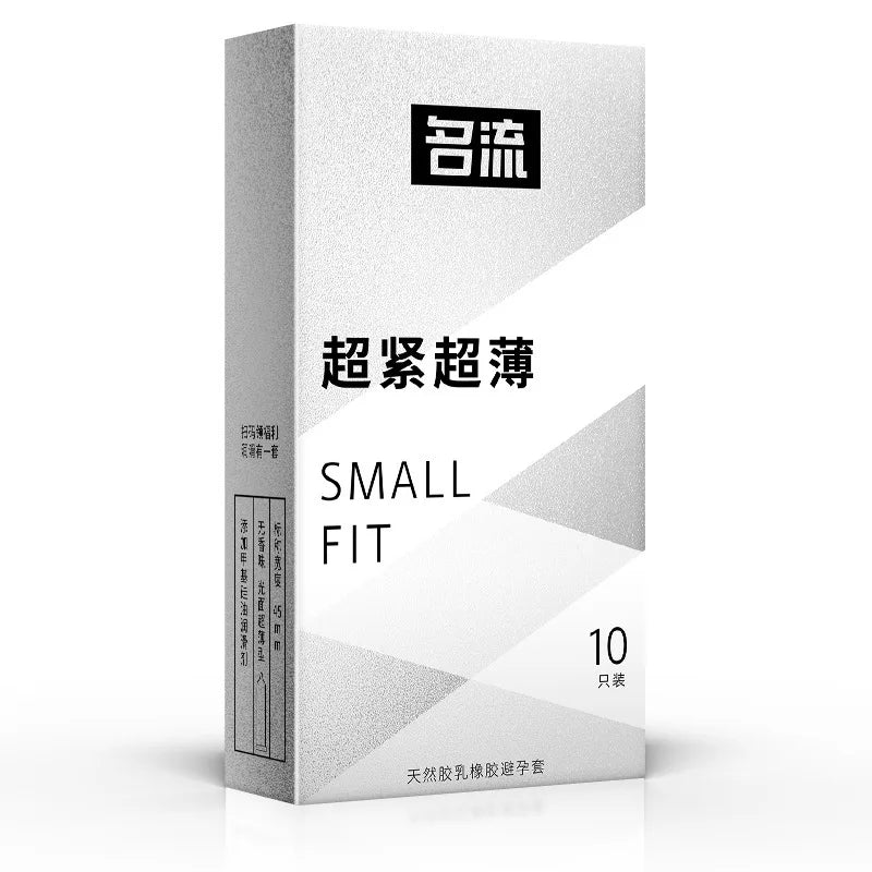 Small Size Condoms 10PCS Super Thin Lubricated Sex Toys 45mm Mini Size Ultra Tight Condoms for Adults Contraception Supplies 18+