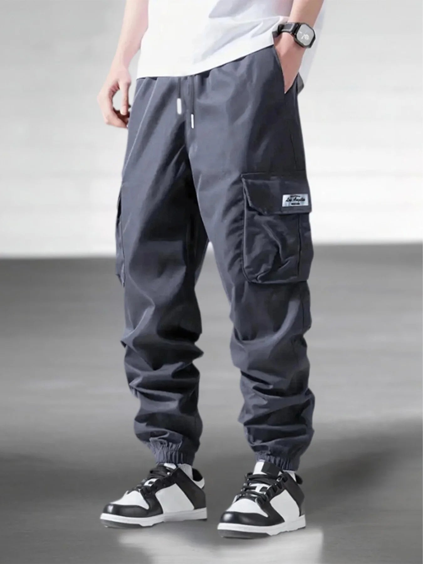 Men's Spring Autumn Street Work Pants Multi Pocket Casual Training Pants Jogging and Hiking Casual Trousers Men's Cargo Pants
