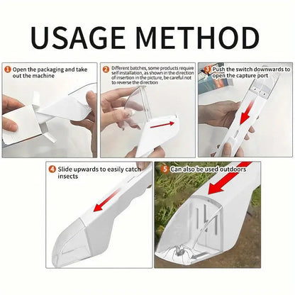 Handheld Insect Catcher for Efficient Spider, Bee, and Insect Trapping at Home