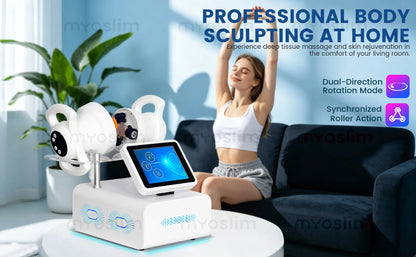 360° Rotation Body Contouring Roller Massager Red Light Skin Care Deep Tissue Massage Anti Cellulite Body Shaping Device
