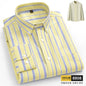 The new 10XL and 11XL oversized Oxford fabric men's shirt is 100% pure cotton, fashionable, casual and business without ironing