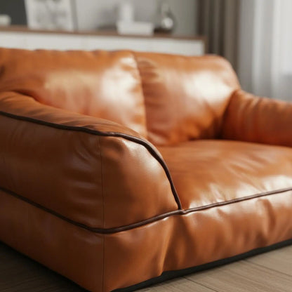Leather Pet Sofa Bed Non-Stick Hair Cat Sofa for Felines