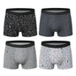 4/10piece Set Of European And American Men's Fashionable Printed Boxer Shorts Loose Oversized Elastic Waist Underwear Base Short