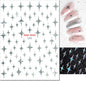 3d Nail Art Stickers Red Black White Love Hearts Stars Clouds French Full Tips Adhesive Nail Decals Slider For Manicure