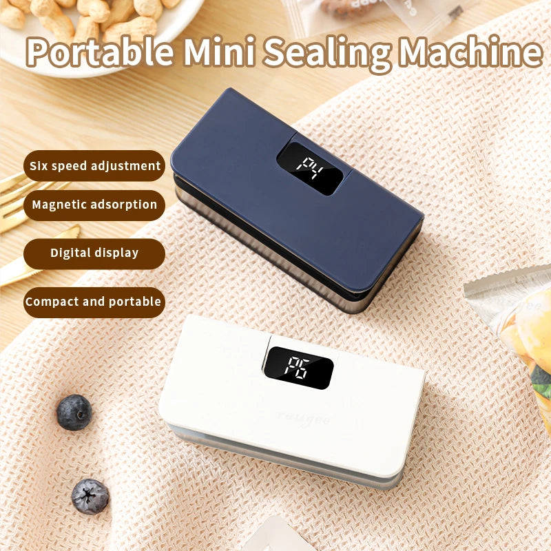 Mini Heat Bag Sealing Machine Plastic Bag Sealer Handheld Thermal Plastic Food Bag Sealing Portable Food Packaging Heat Sealer