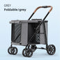 High Quality Foldable 4 Wheels Pet Carrier Adjustable Comfortable Waterproof Pet Stroller Washable Portable Travel Product