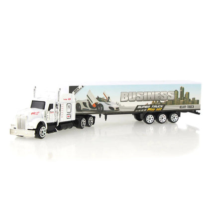 1 Pcs Sliding Alloy Truck Model Diecast Car Toy Container Oil Truck Tank Multi-color Vehicles Toys Birthday Gift for Children