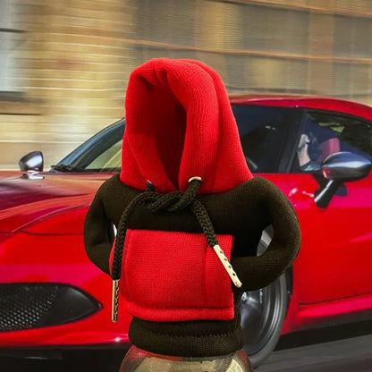 Car Hoodie Handle Shark Cute Hoodie Car Gear Shift Knob Cover Short Plush Manual Handle Gear Auto Interior Accessories