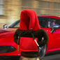 Car Hoodie Handle Shark Cute Hoodie Car Gear Shift Knob Cover Short Plush Manual Handle Gear Auto Interior Accessories