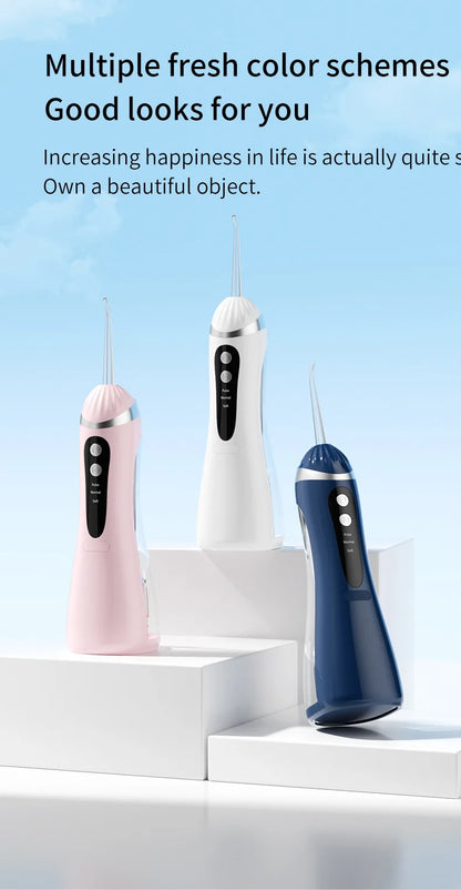 Electric Toothbrush Dental Irrigator Cleaning Machine with Residual Teeth Gap Cover Oral Beauty Device for Better Flossin