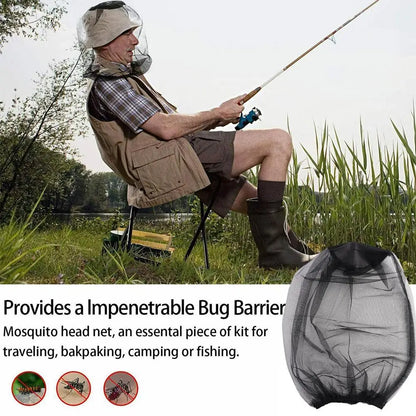 Outdoor Mosquito Head Mask Beekeeping Net Gauze Hat Travel Fishing Camping Mask Net Head Net Mask Travel Camping