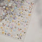 1Sheet 5D Soft Embossed Relief Nail Stickers Cute Daisies Self Adhesive Slider Stickers Press On Nails DIY Japanese Nail Art Dec