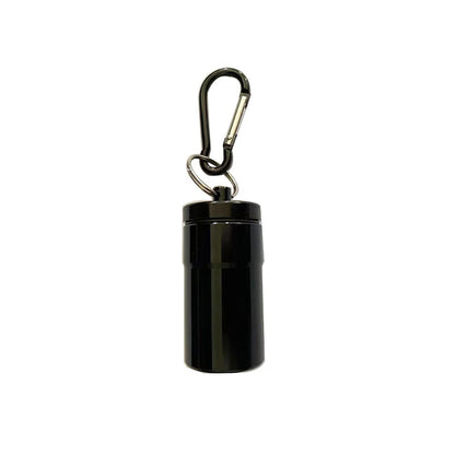 1Pcs Windproof Cigarettes Ashtray with Keychain Ash Tray Outdoor Portable Pocket Ashtray with Lid Aluminum Storage Tube Holder