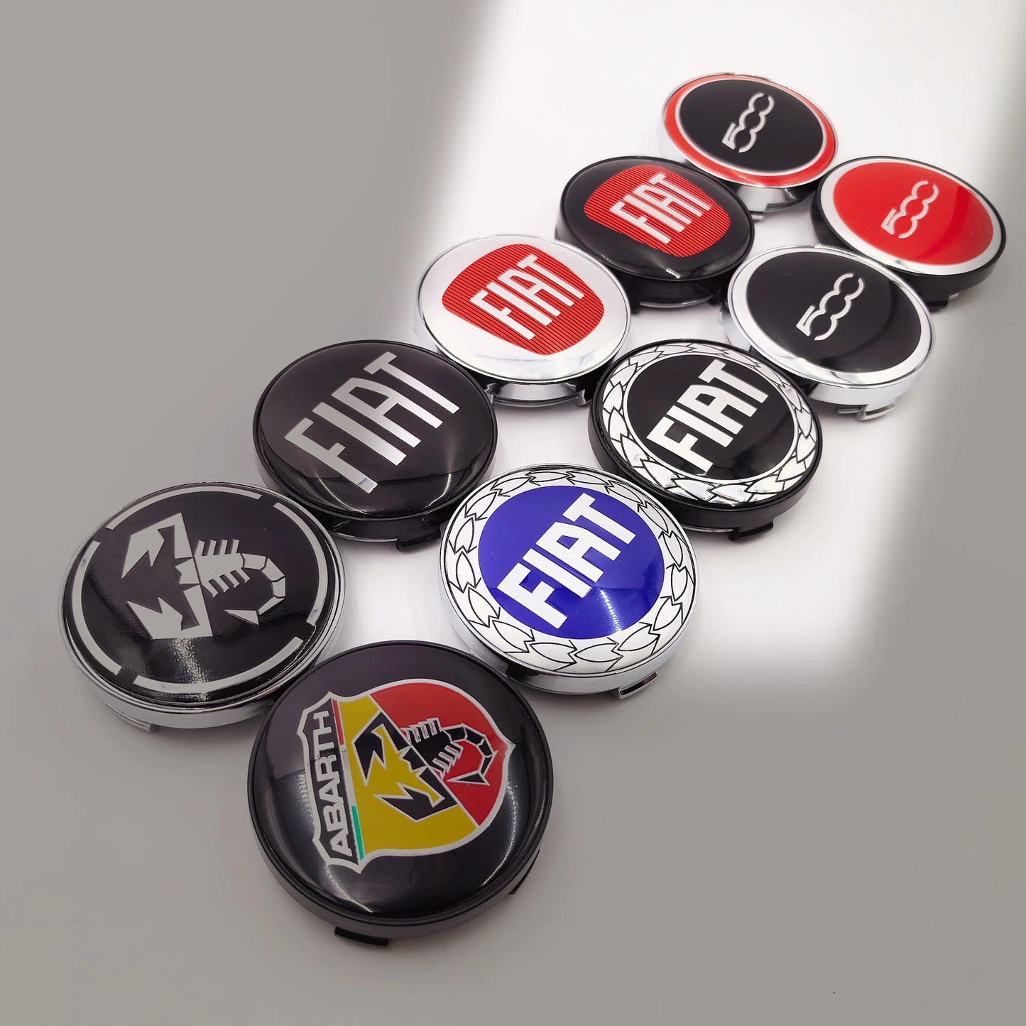 4pcs Fiat 500 Abarth Lancia Car Wheel Center Hub Cap Car Wheel Center Caps Hubcap Cover 60mm