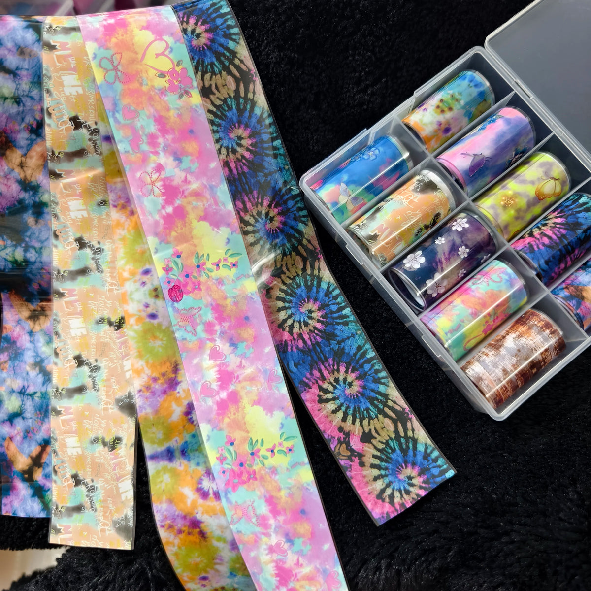 10Rolls Halloween  Flower Plaid Angel Marble  Bow Nail Foils Transfer Paper  Nail Art Stickers   Decal  Nails Decoration