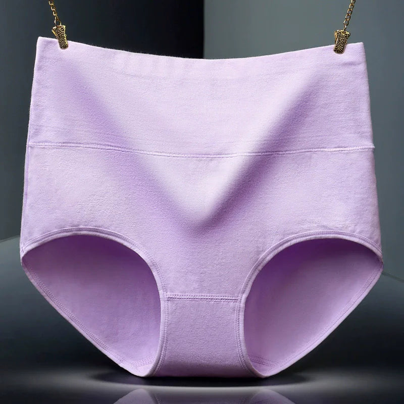4Pcs Cotton Panties Women High Waist Underwear Body Slim Abdominal Shapers Plus Size Panties Briefs Girls Sexy Lingeries Female