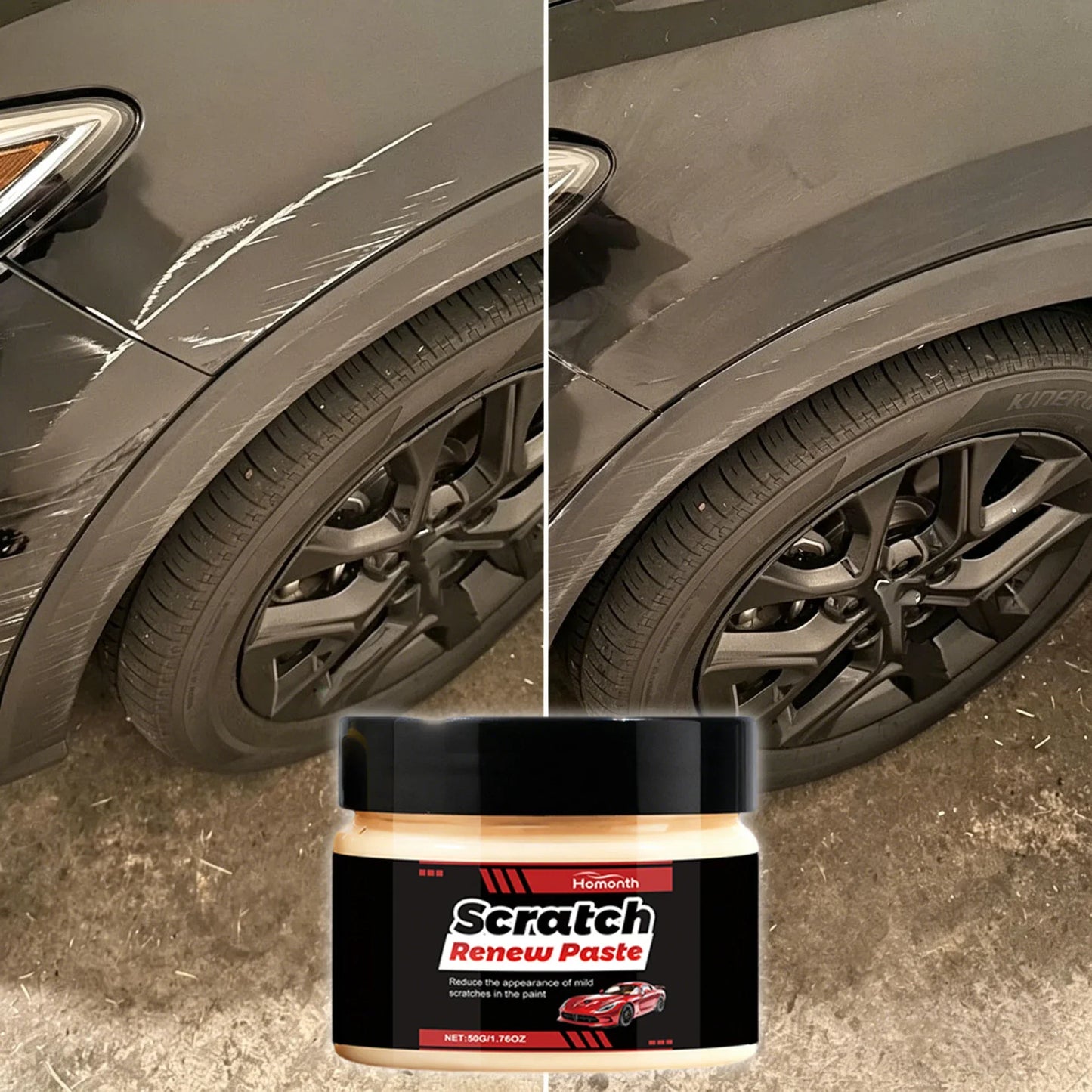 Car Scratch Remover Cream, Professional Auto Paint Polishing Paste for Scratch Care and Glossy Surface Renewal