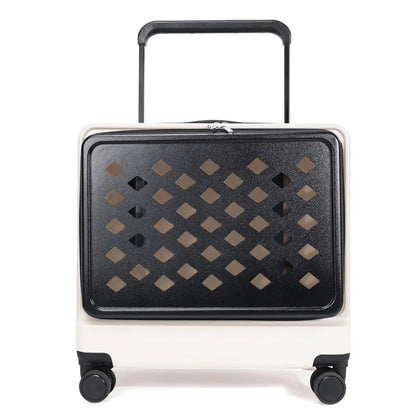 2026 Pet Trolley Luggage Portable Pet Outing Bag Transparent Space Cabin Pet Cart Handheld Cat Bag