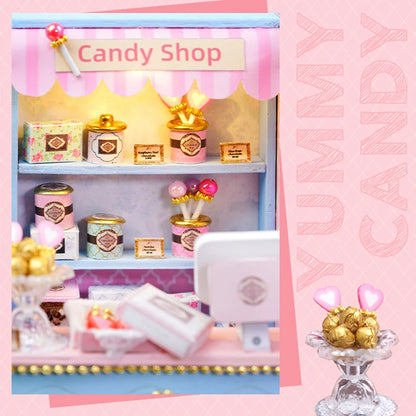 Mini Miniature Doll House DIY Small House Kit Making Room Toys Home Bedroom Decorations With Furniture Wooden Craft DollHouses