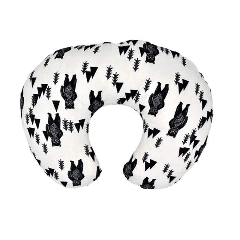 Removable Nursing Pillow Cover Newborn Bedding U-Shape Nursing Pillow Covers Lovely Printed Breastfeeding Pillow Cover