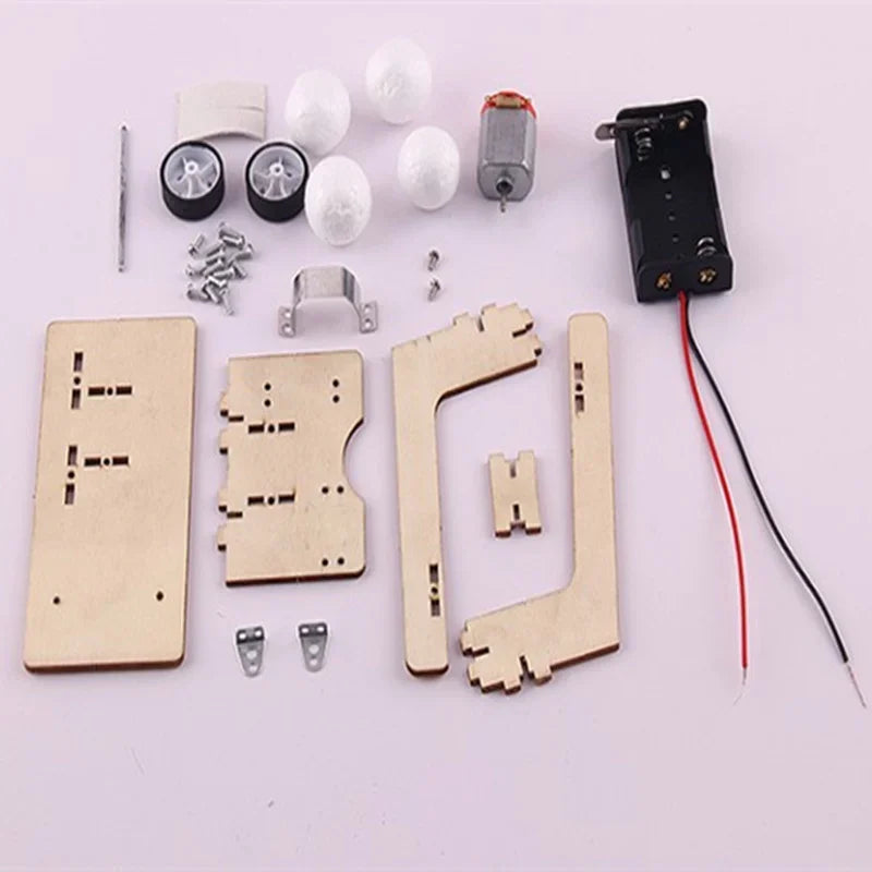 DIY STEM Automatic Ball Serve Machine Kinetic Energy Transfer Experimental Pole Science Education Toy Educational Teaching Prop