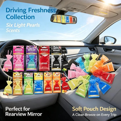 Areon Pearls Mesh Pouch Air Freshener Mixed Scent Bead‑Filled Hanging Fragrance Sachet 10‑40 Pcs