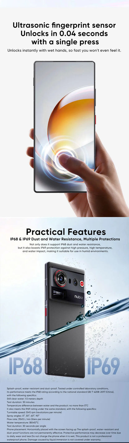 Global Version Zte Nubia Z80 Ultra 5g Snapdragon 8 Elite Gen 5 7200Mah 6.85'' 144Hz Oled Display 90W Fast Charging 64Mp+50Mp Ai