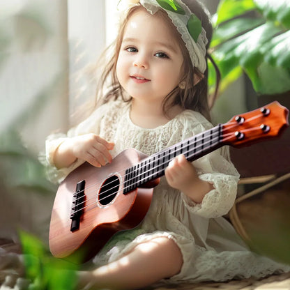 Children Ukulele Musical Toys 4 Strings Small Guitar Montessori Education Instruments Music Toy Learning 3 To 6 Years Boys Gift