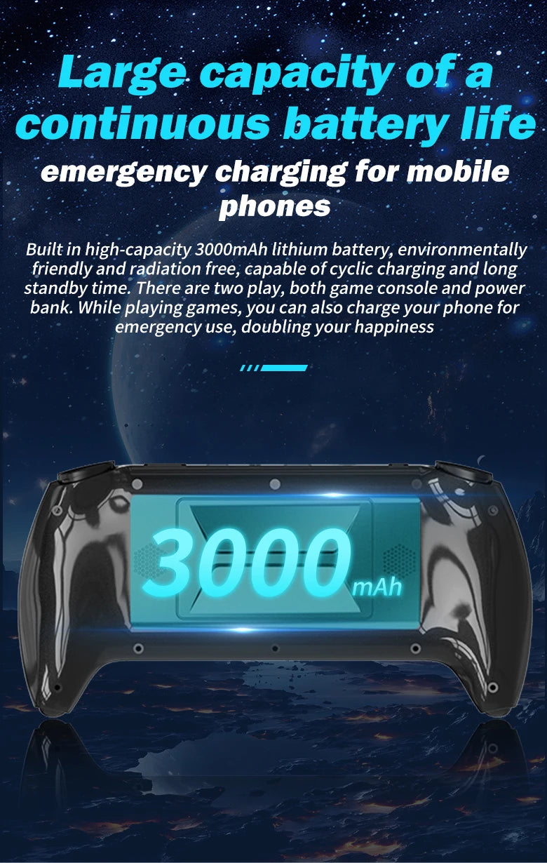 Pocket Game Console 5.0 Large Screen High Definition Retro Style Miniature Dual Joysticks Two-player Fighting Arcade-style